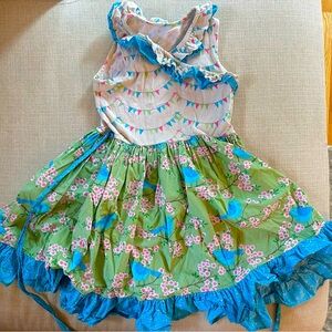 Eleanor Rose Blue Bird Dress